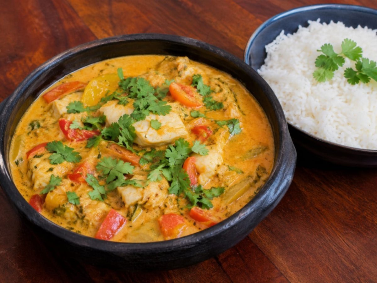 Braziliaanse moqueca vis stoofpot met kokosmelk
