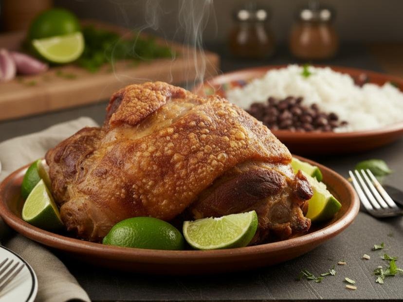 Cubaanse lechon asado gebraden varkensschouder