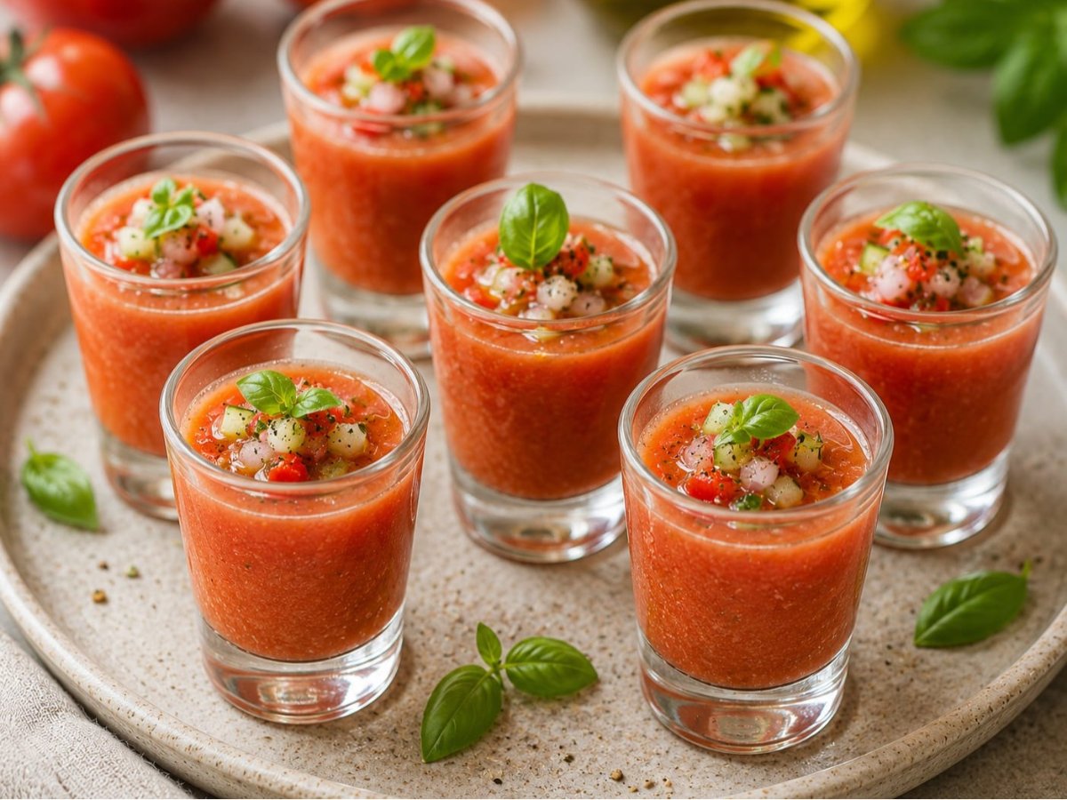 Gazpacho-shotjes
