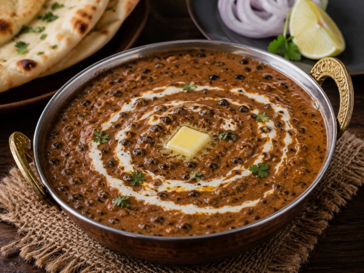 Indische dal makhani met boter en room