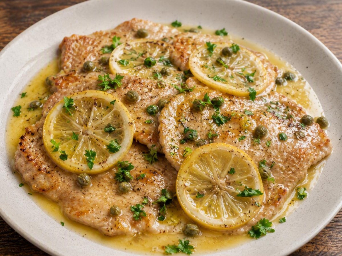 Italiaanse scaloppine al limone kalfsoester met citroen