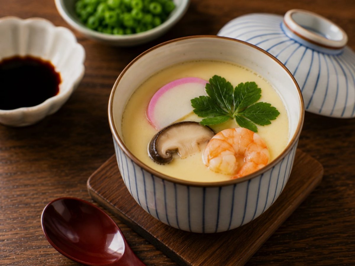 Japanse chawanmushi — hartige gestoomde pudding
