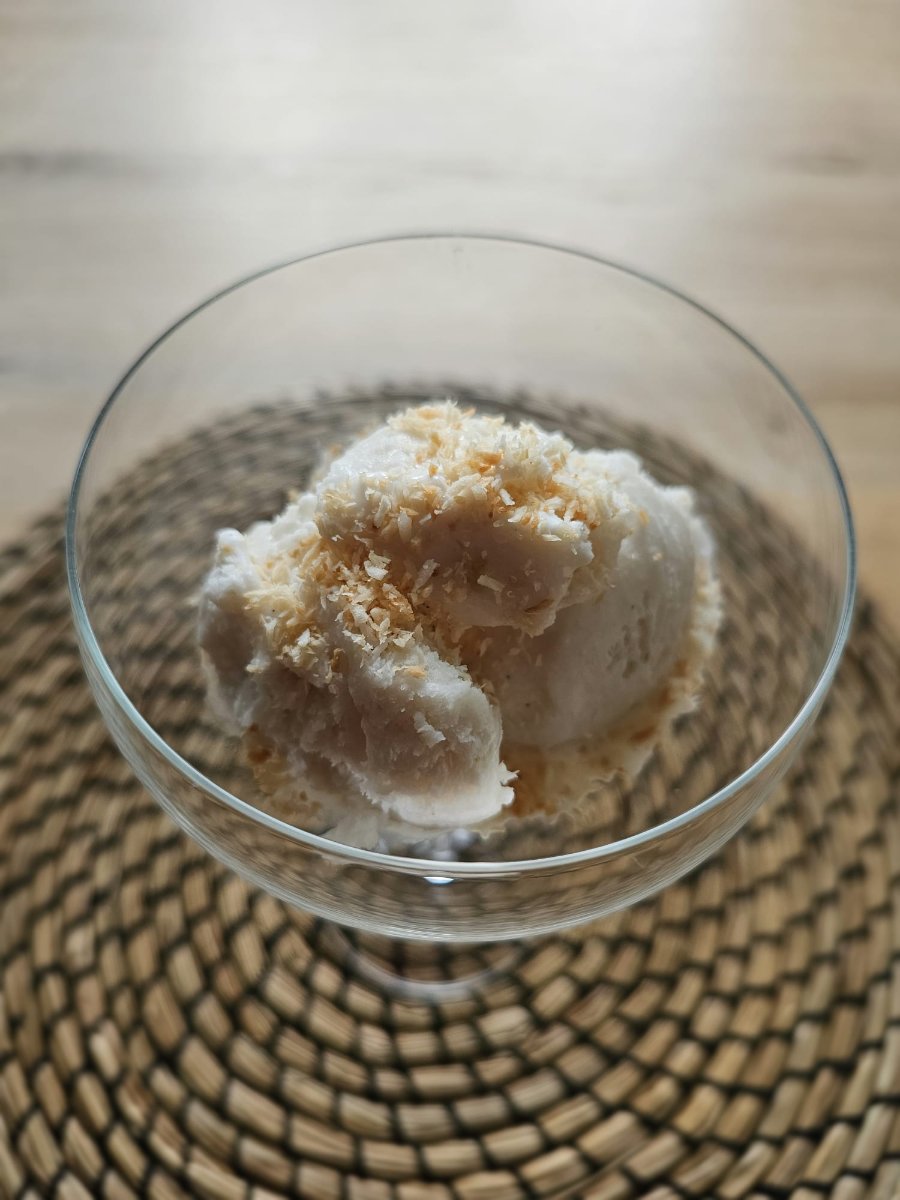 Kokossorbet uit de Caraïben vegan