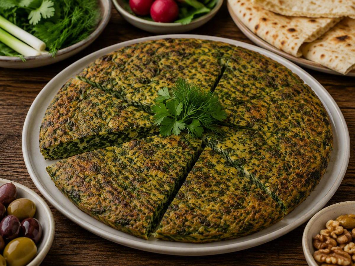 Kuku sabzi — Perzische kruidenomelet