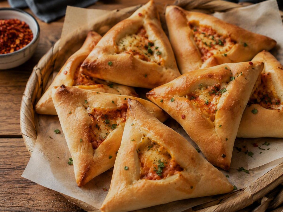 Libanese sfeeha — pittige kaasbroodjes