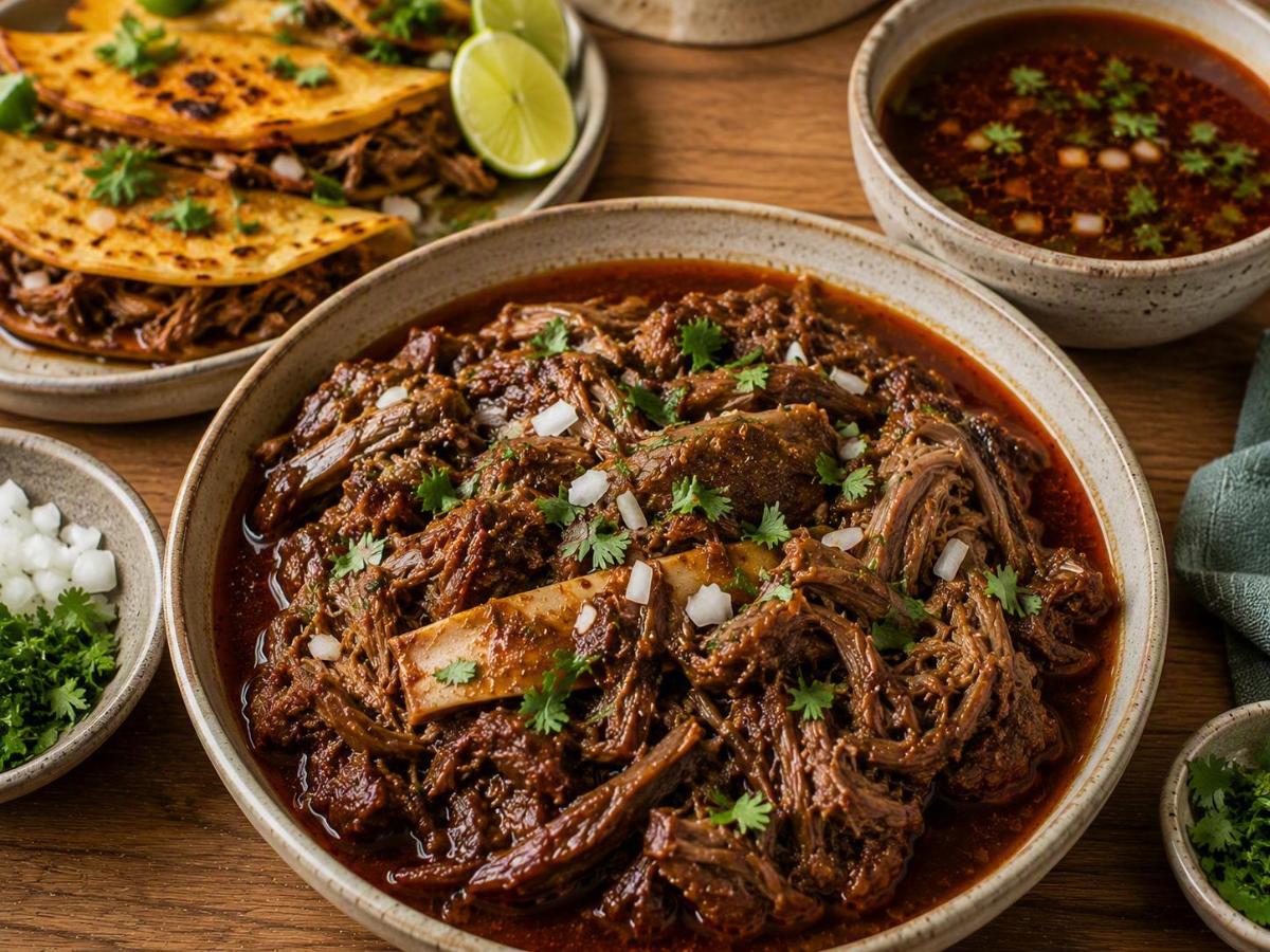 Mexicaanse birria van lam met consommé