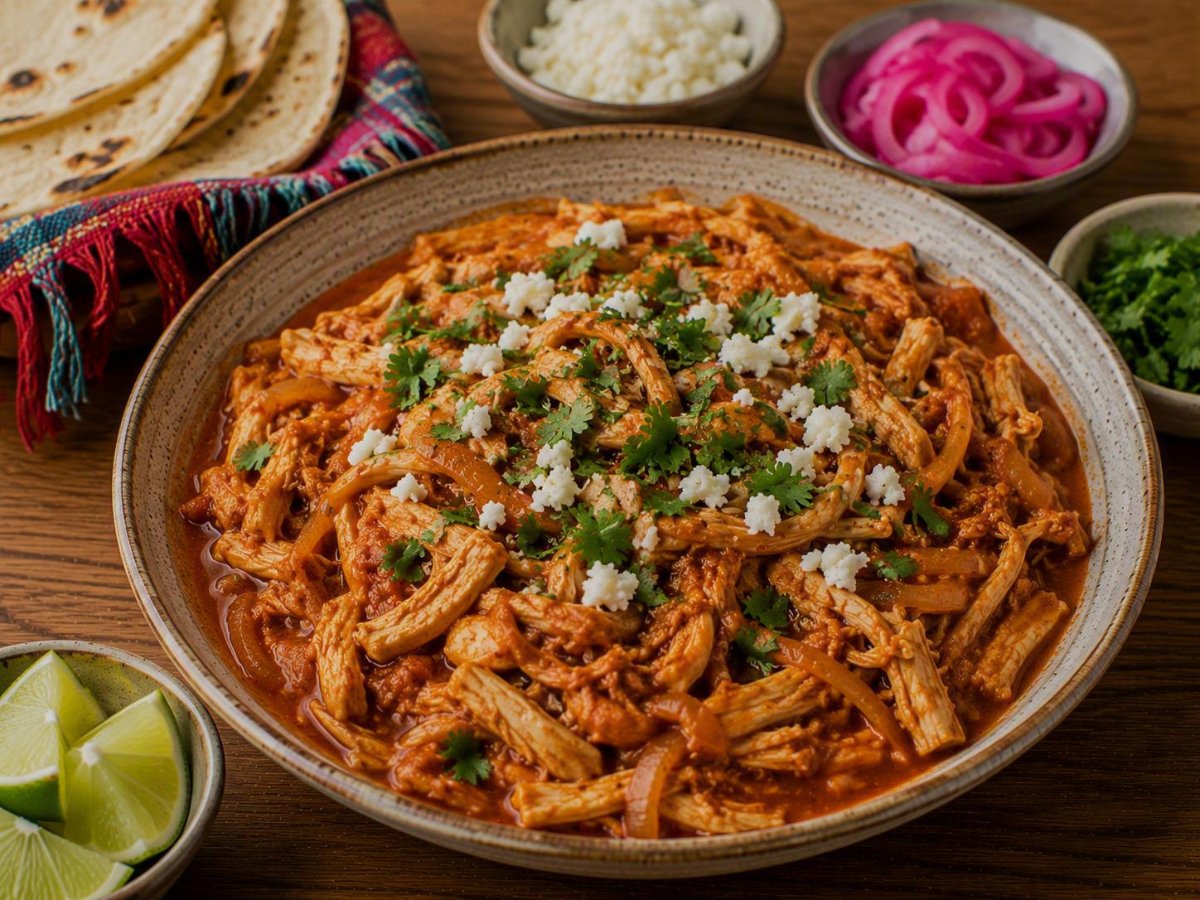 Mexicaanse tinga de pollo stoofkip met chipotle