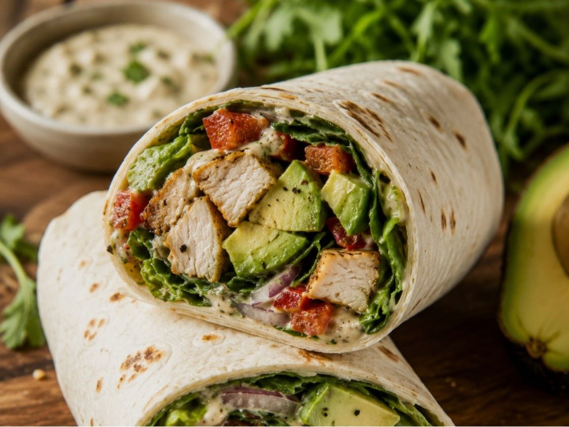 Wrap met kip en avocado